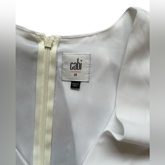 Cabi White Indulge Blouse Size Medium - Picture 5 of 9